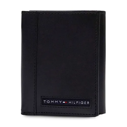 Ví Nam Tommy Hilfiger Leather Trifold Wallet Logo Chữ 31TL110022 Màu Đen