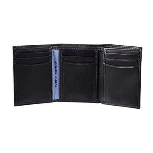 Ví Nam Tommy Hilfiger Leather Trifold Wallet 31TL110022 Màu Đen-5
