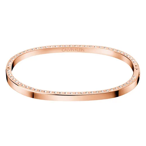 Trang sức Calvin Klein Vòng đeo tay - Vòng Đeo Tay Calvin Klein CK Hook Closed Bangle KJ06PD14020S Màu Vàng Hồng - Vua Hàng Hiệu