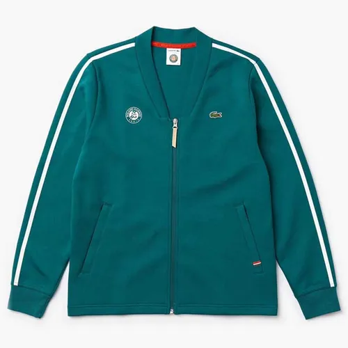 Áo Khoác Nỉ Lacoste Roland Garros Jacket Màu Xanh Green Size S