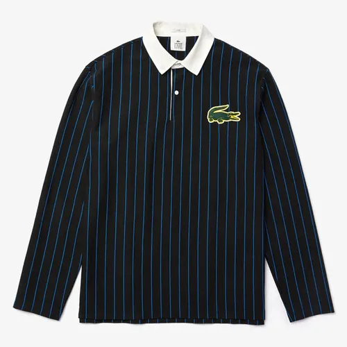 Áo Lacoste Unisex Live Rugby Inspired Striped Polo Shirt Màu Xanh Navy Size M - Thời trang - Vua Hàng Hiệu