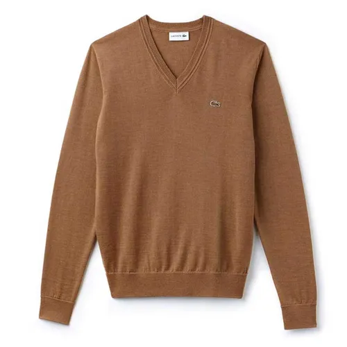 Áo Len Lacoste Men's V-Neck Wool Jersey Sweater AH2987-F4Z Màu Nâu Size L - Thời trang - Vua Hàng Hiệu