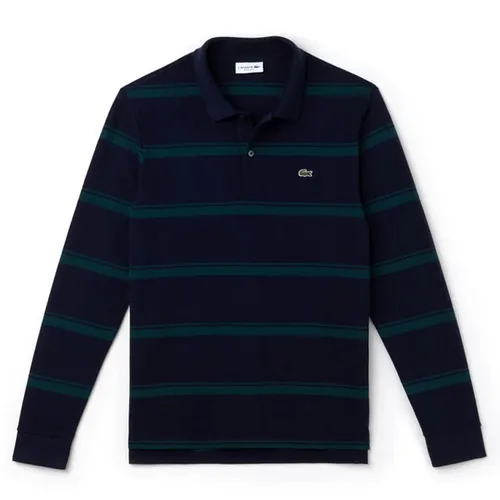 Áo Polo Lacoste Men's Regular Fit Striped Petit Piqué Polo Shirt PH9441 Màu Xanh