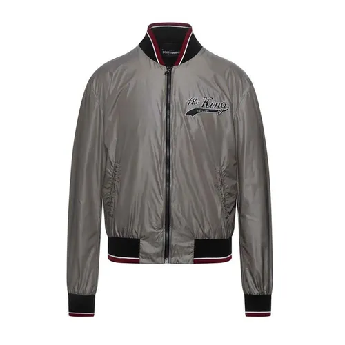 Áo Bomber Nam Dolce & Gabbana D&G Bomber Jacket Màu Xám Size 52