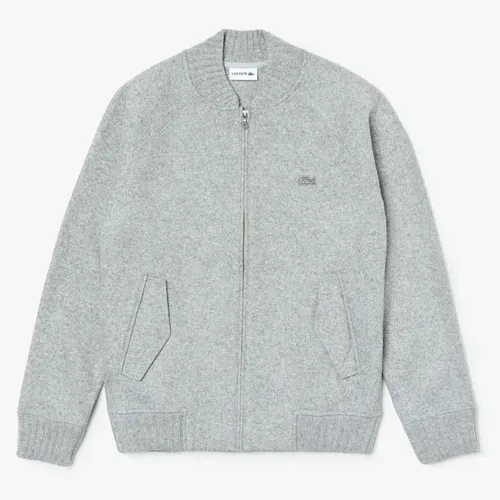 Áo Cardigan Lacoste Men's Hybrid Two-Ply Wool Blend Zip Sweatshirt Size S