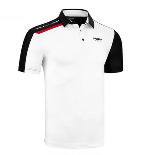 Áo Golf Nam PGM Men Golf T Shirt - YF180 Màu Trắng-1