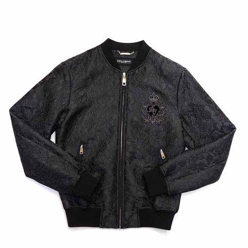 Áo Khoác Bomber Jacket Dolce & Gabbana D&G Màu Đen Size 46-1