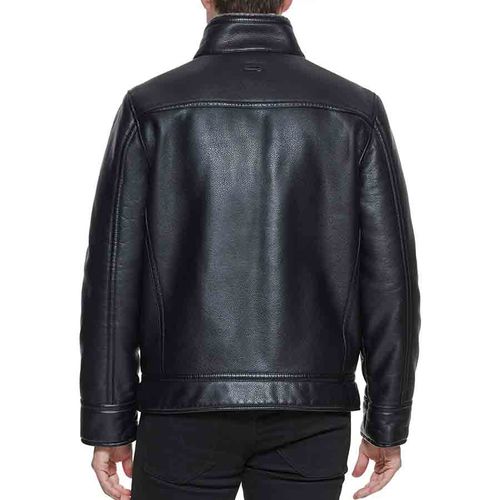 Áo Khoác Da Nam Calvin Klein Faux Fur Lined Jacket Màu Đen-3