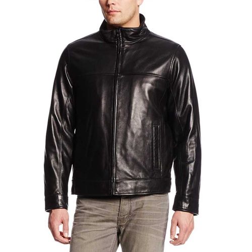 Áo Khoác Da Nam Tommy Hilfiger Classic Leather Jacket Màu Đen