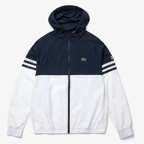 Áo Khoác Gió Lacoste Sport Novak Djokovic BH1461-51-525 Màu Trắng - Xanh Navy Size L - Thời trang - Vua Hàng Hiệu
