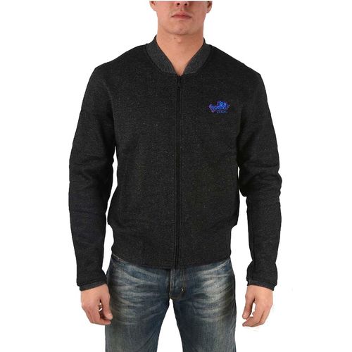 Áo Khoác Kenzo Full Zip Sweatshirt Màu Xám Đen Size M-1