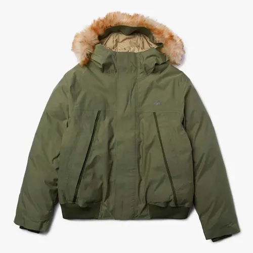 Áo Khoác Lacoste Men's Short Water-Resistant Quilted Hooded Parka Size 50