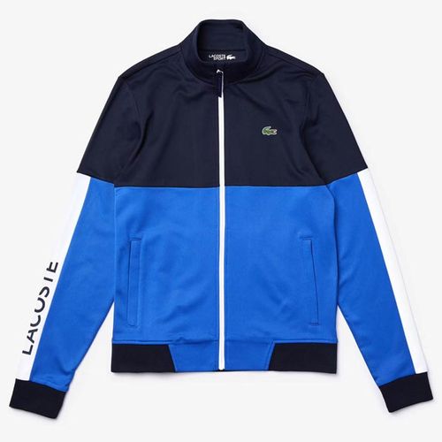 Áo Khoác Lacoste Men's Sport Colorblock Resistant Piqué Zip Sweatshirt Màu Xanh Size S-4