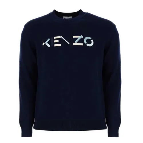 Áo Len Kenzo Sweater With Multicolour Logo Embroidery Size M