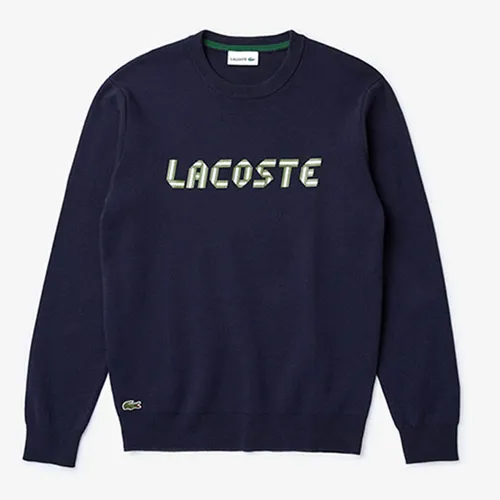 Áo Len Lacoste Men's Alpha Print Cotton Sweater Màu Xanh Navy Size S - Thời trang - Vua Hàng Hiệu