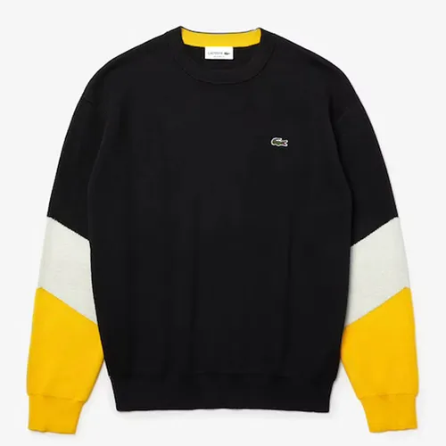 Áo Len Lacoste Men's Crew Neck Colorblock Cotton Sweater AH2060-51 Size M - Thời trang - Vua Hàng Hiệu