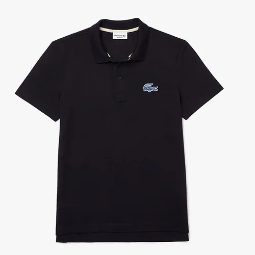Áo Men’s Lacoste Regular Fit Badge Cotton Piqué Polo Shirt PH9761-HDE Màu Xanh Đen Size M