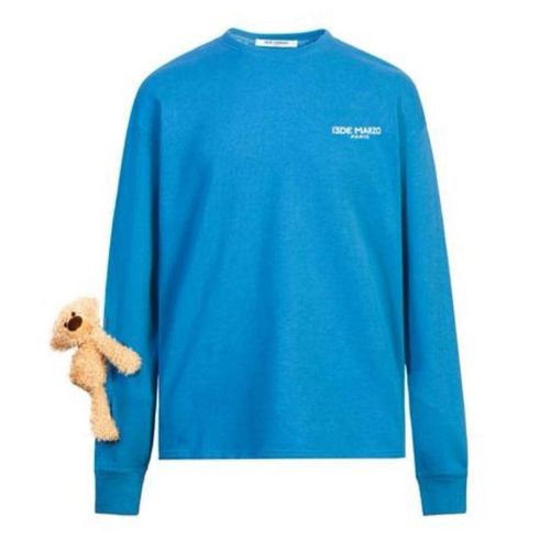 Áo Nỉ 13 De Marzo Handy Plush Rabbit Sweater Dresden Blue