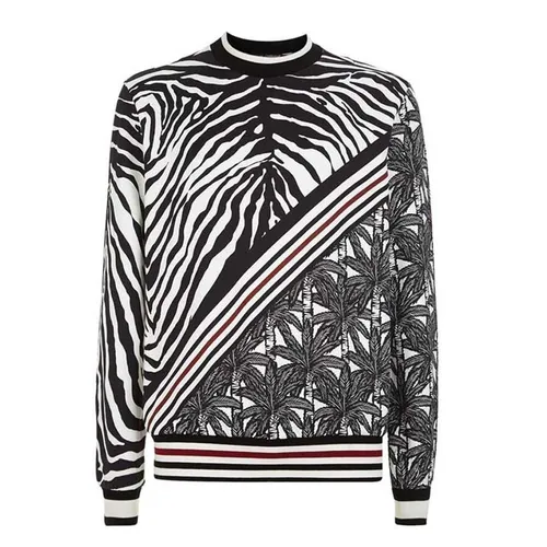 Áo Nỉ Nam Dolce & Gabbana D&G Zebra & Palm Tree Sweatshirt Size 44