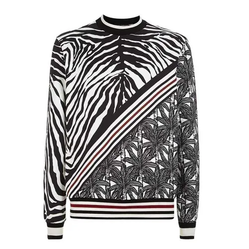 Áo Nỉ Nam Dolce & Gabbana D&G Zebra & Palm Tree Sweatshirt Size 46