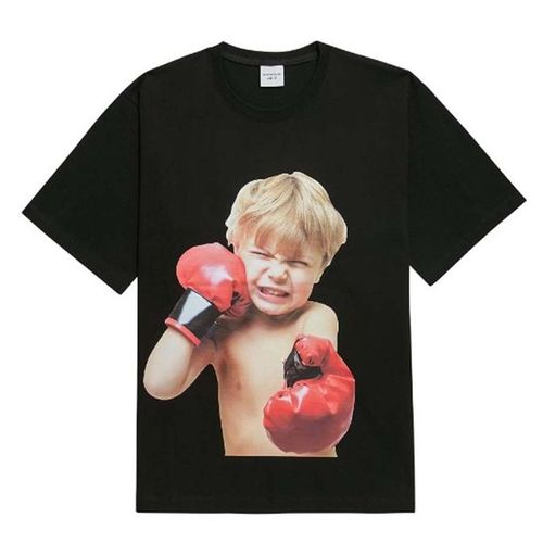Áo Phông Acmé De La Vie ADLV Hàn Quốc Baby Face Short Sleeve T-Shirt Black Boxing Màu Đen-1