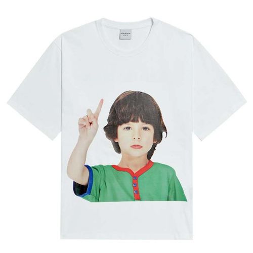 Áo Phông Acmé De La Vie ADLV Hàn Quốc Baby Face Short Sleeve T-Shirt White One More Màu Trắng