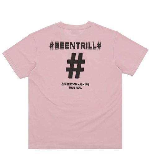Áo Phông Beentrill Shake Hashtag Comfort Fit Short Sleeve T-Shirt Màu Hồng