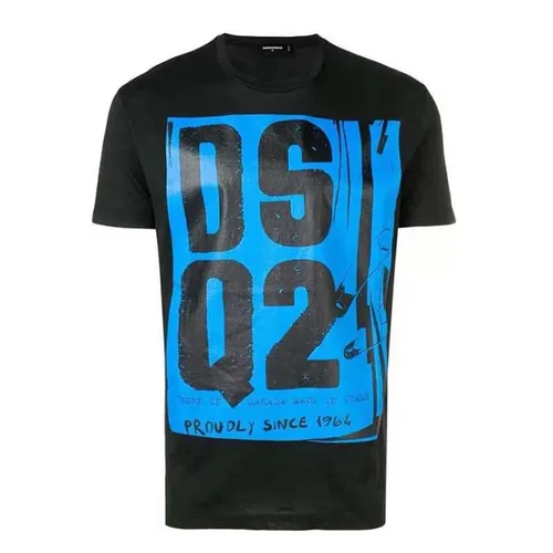 Áo Phông DSquared2 Punk T-Shirt Màu Đen