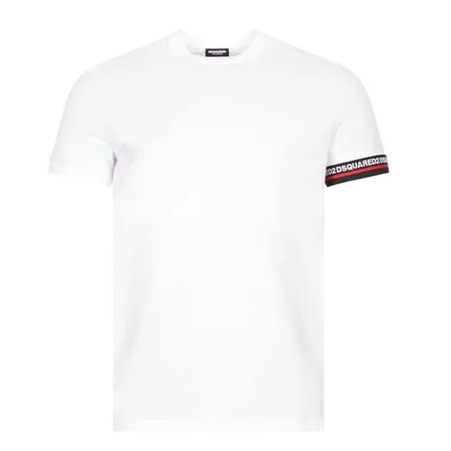 Áo Phông Dsquared2 T-Shirt With Logo Màu Trắng Size M - Thời trang - Vua Hàng Hiệu