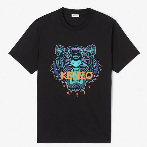 Áo Phông Kenzo Tiger T-shirt Màu Đen Hổ Xanh