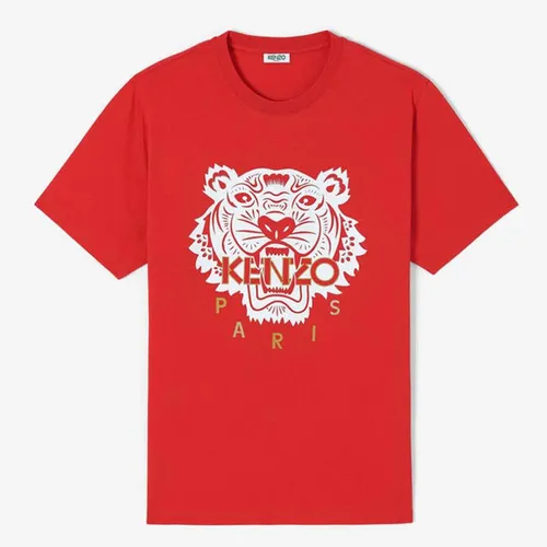 Thời trang Kenzo Áo phông - Áo Phông Kenzo Tiger T-shirt Màu Đỏ - Vua Hàng Hiệu