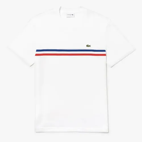 Áo Phông Lacoste Men's Made In France Cotton T-shirt Màu Trắng - Thời trang - Vua Hàng Hiệu