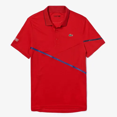 Áo Phông Lacoste Polo Tennis Contrast Accent Pique Màu Đỏ Size L