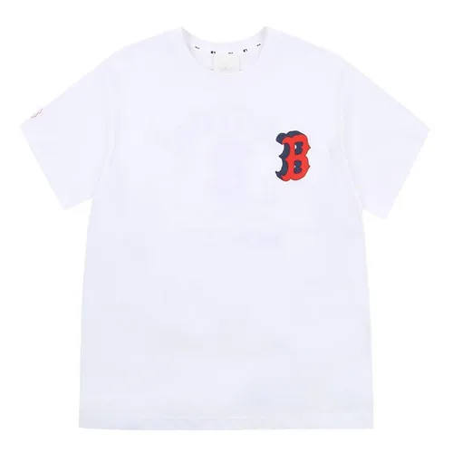 Áo Phông MLB Like Popcorn Overfit Short Sleeve T-shirt Boston Red Sox Màu Trắng Size XL