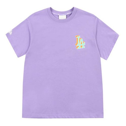 Áo Phông MLB Like Popcorn Overfit Short Sleeve T-Shirt LA Dodgers Màu Tím Size S