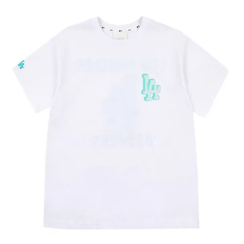 Áo Phông MLB Play Back Pixel Logo Overfit Short Sleeve T-shirt LA Dodgers Màu Trắng Size S