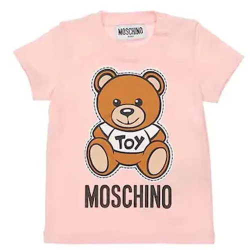 Áo Phông Moschino Cotton Jersey T-Shirt W/ Toy Patch