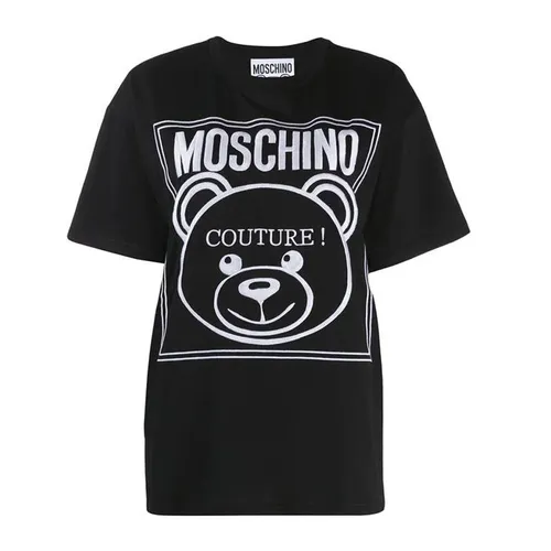 Thời trang Đen - Áo Phông Moschino Teddy Couture Logo T-Shirt - Vua Hàng Hiệu