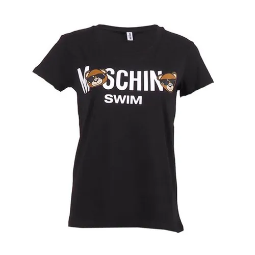 Thời trang Đen - Áo Phông Women’s T-shirt Moschino Swim Teddy Bear Màu Đen - Vua Hàng Hiệu