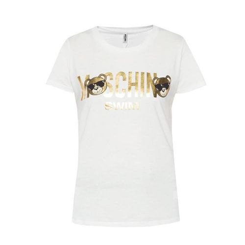 Áo Phông Women’s T-shirt Moschino Swim Teddy Bear Màu Trắng
