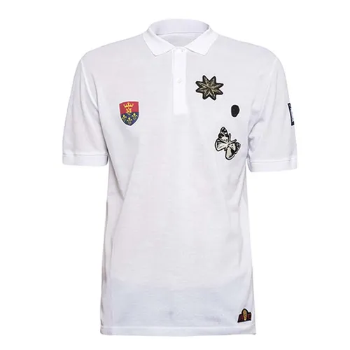 Áo Polo Alexander Mcqueen Patch Detail Cotton Polo Shirt Màu Trắng Size M