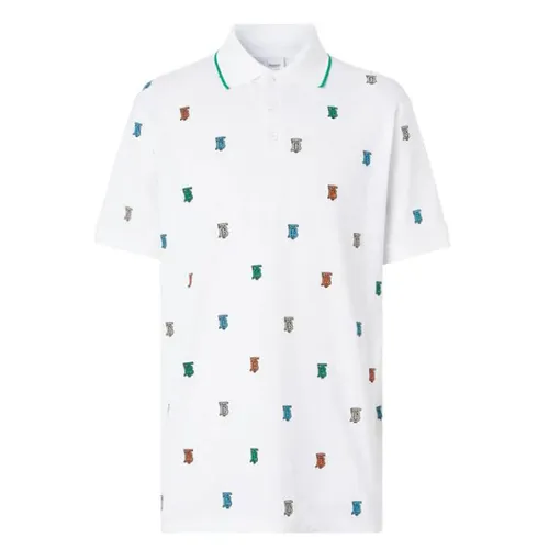 Áo Polo Burberry Monogram Motif Shirt Màu Trắng