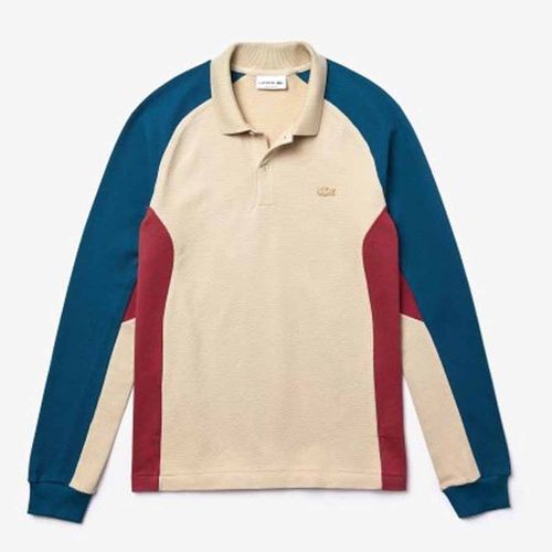 Áo Polo Lacoste Men's Long Sleeved Colorblock Piqué Polo Shirt PH5050-51 Size XS-1