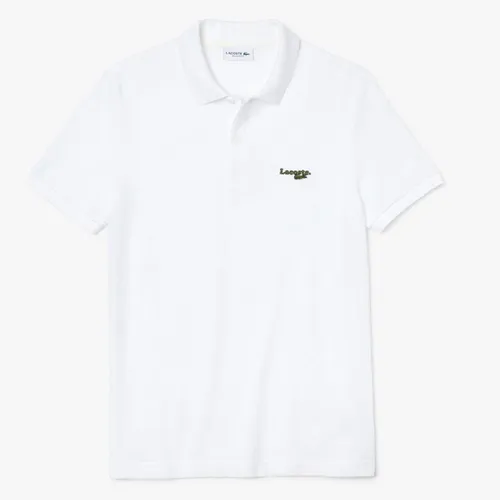 Áo Polo Lacoste Men's Regular Fit Solid Cotton Piqué Polo With Badge Màu Trắng Size M