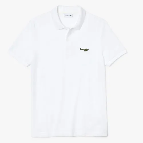 Áo Polo Lacoste Men's Regular Fit Solid Cotton Piqué Polo With Badge Màu Trắng Size S