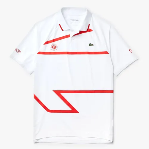 Áo Polo Lacoste Mens Sport Roland Garros x Novak Djokovic Set White Màu Trắng Size M