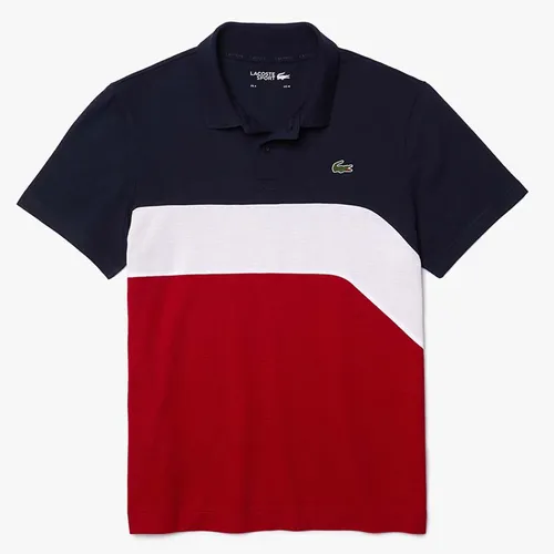 Áo Polo Lacoste Sport Ultra-Light Colourblock Tennis Polo Màu Xanh Navy - Trắng Size M