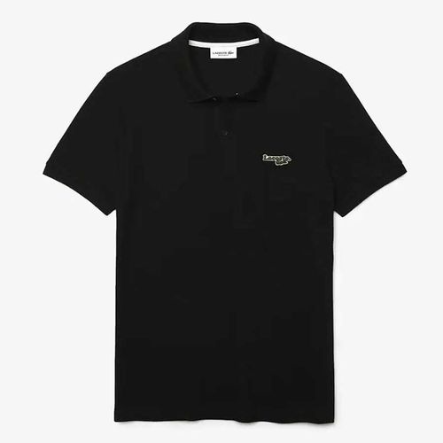 Áo Polo Lacoste With Badge Regular Fit Màu Đen Size S-4