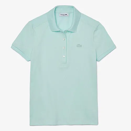 Áo Polo Lacoste Women's Stretch Cotton Piqué Màu Xanh Ngọc Size 38