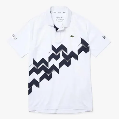 Áo Polo Men's Lacoste Sport Novak Djokovic Breathable Jersey Polo Shirt Màu Trắng Size S